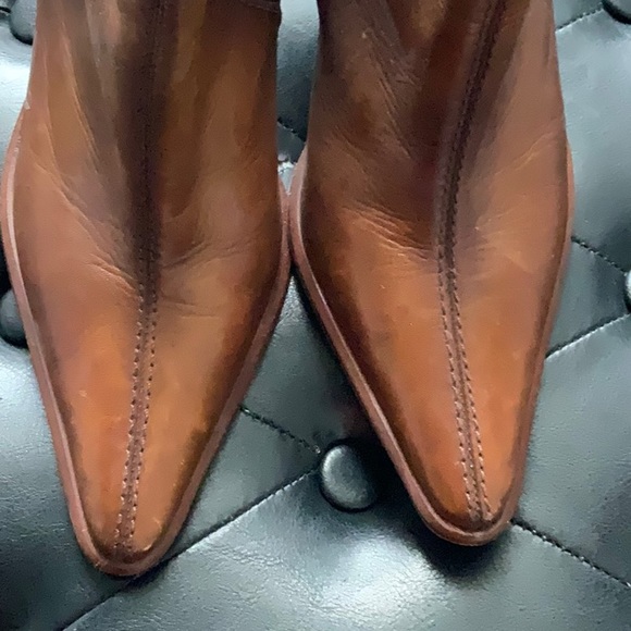 Madeline Made In Brazil Brown Leather Boots Size 9 1/2 M - Picture 5 of 9